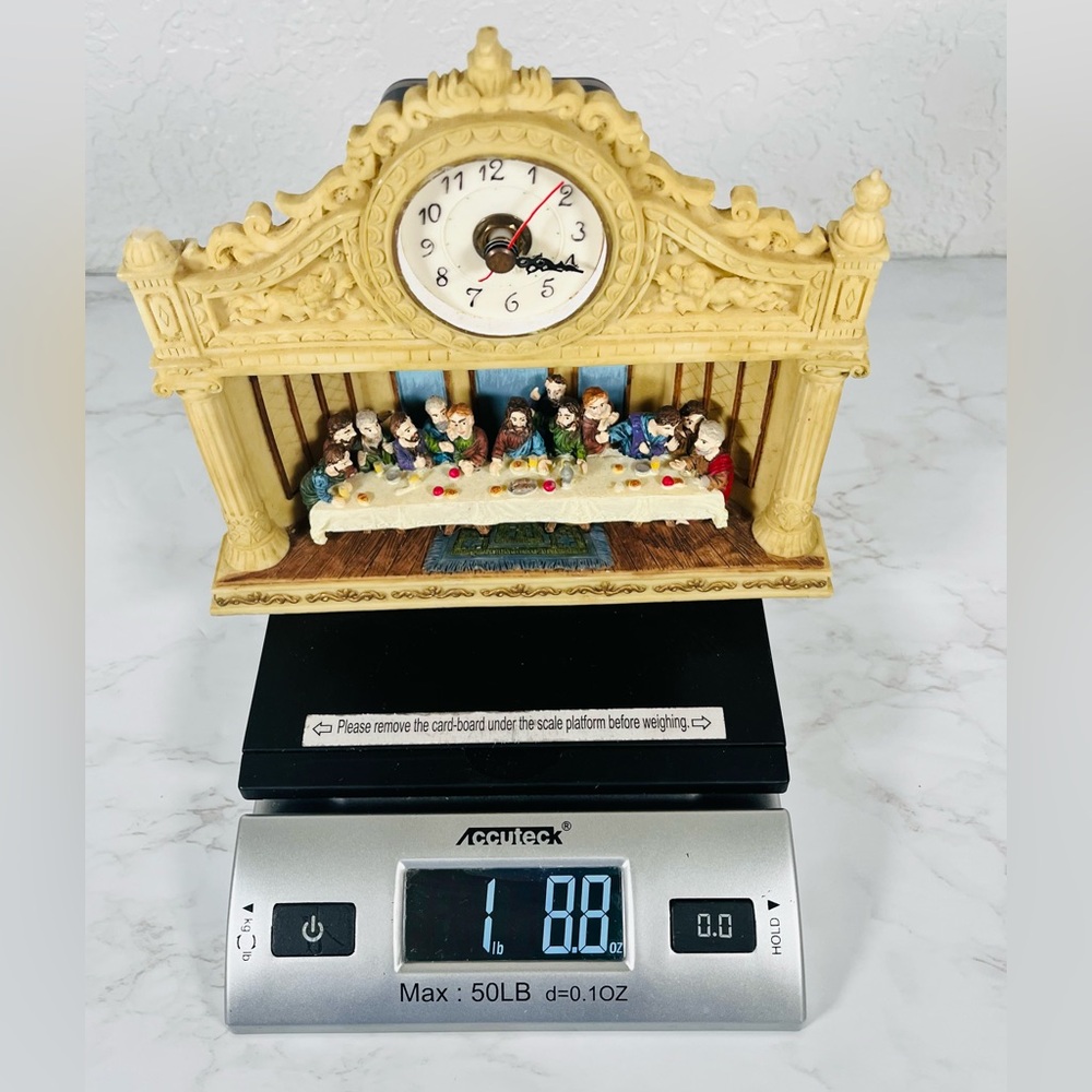 Vintage Style Last Supper Desk Clock - Picture 11 of 12